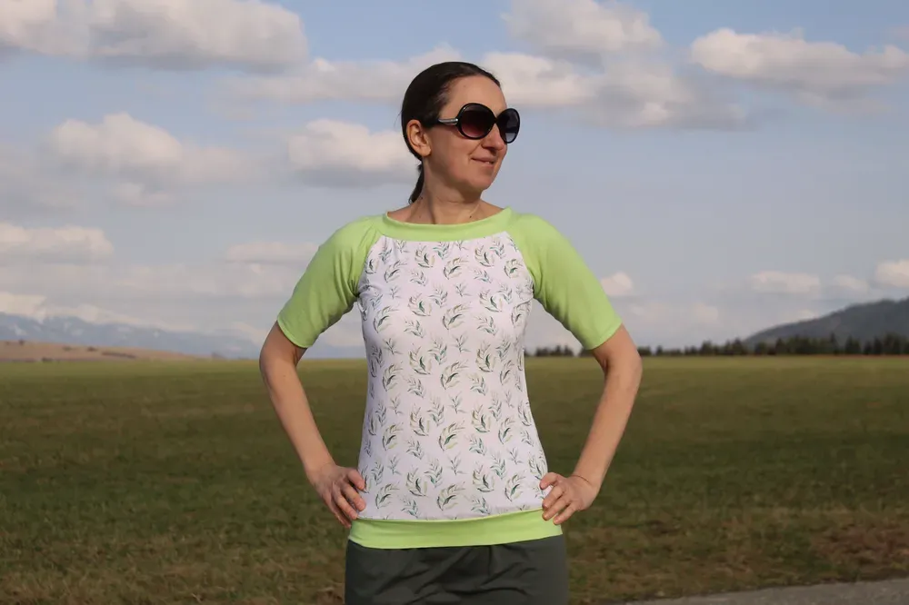 Tričko zelené lístky