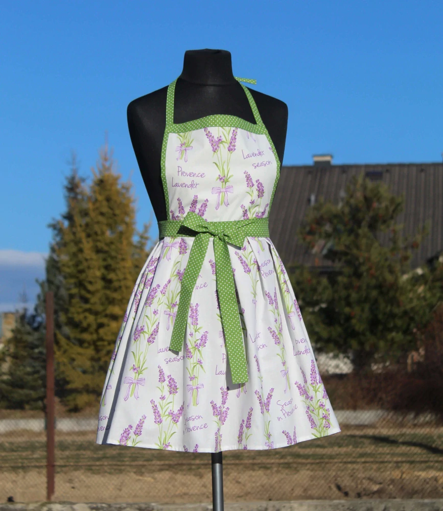 Dámska zásterka levanduľovo-zelená