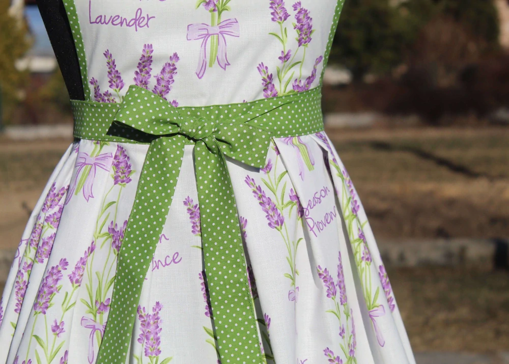 Dámska zásterka levanduľovo-zelená