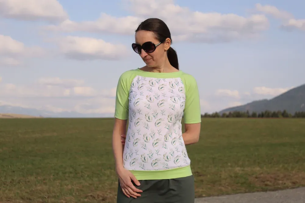 Tričko zelené lístky