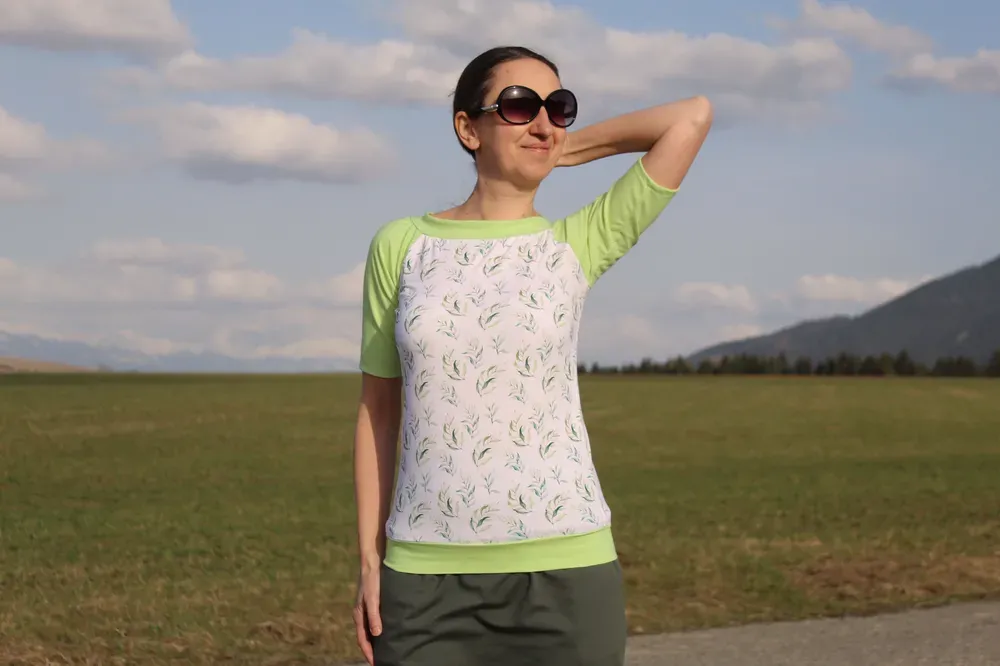 Tričko zelené lístky