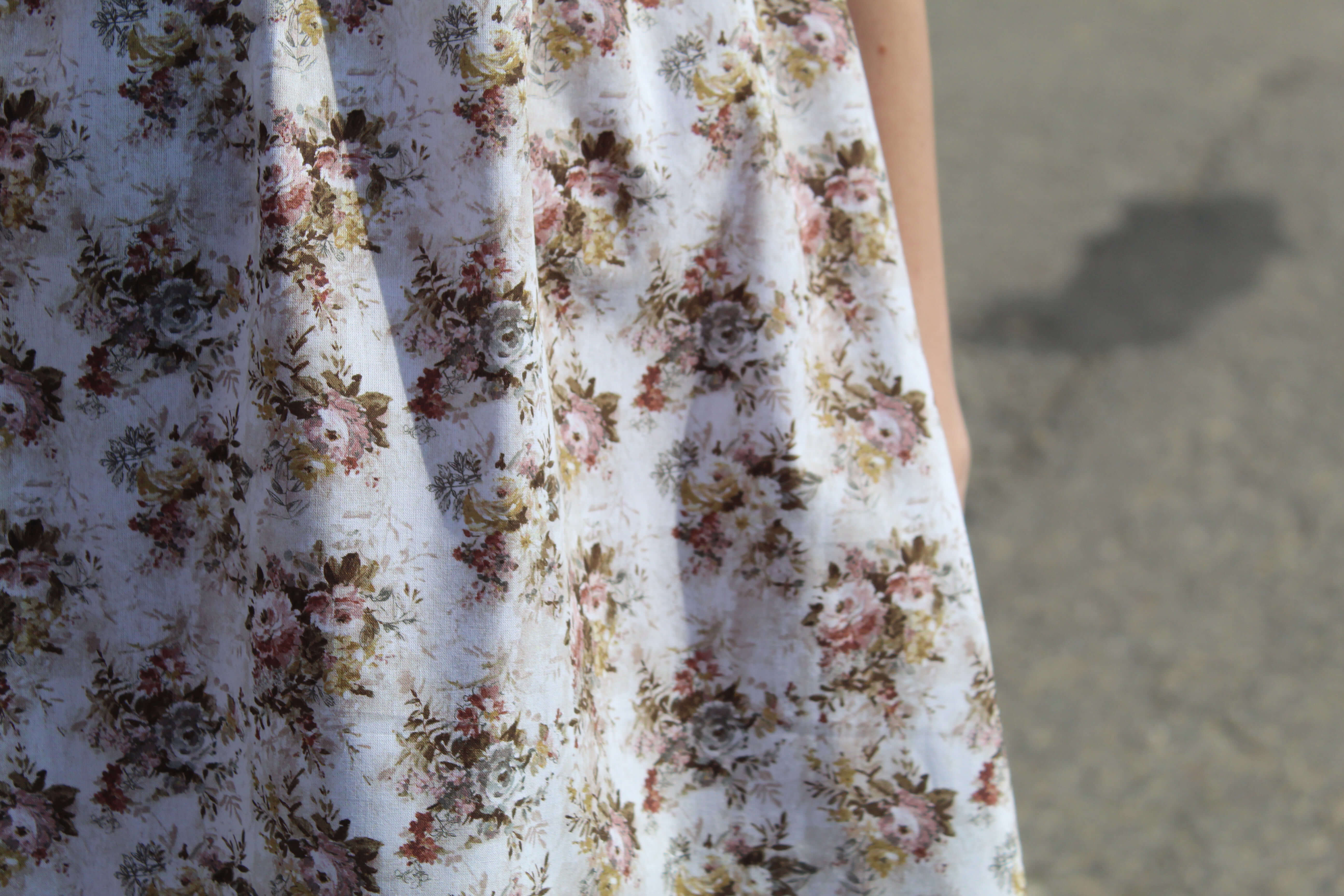 Bavlnené šaty romantické ruže