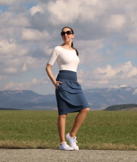 Krátka sukňa denim