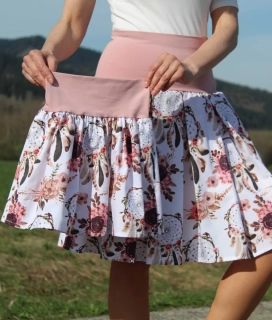 Mama a dcéra bielo-ružová s lapačmi