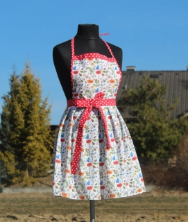 Dámska zásterka s vlčími makmi